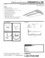 Предварительный просмотр 1 страницы Lightolier H9S2GLR132 Specification