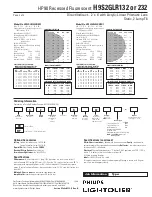 Предварительный просмотр 2 страницы Lightolier H9S2GLR132 Specification