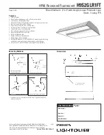 Preview for 1 page of Lightolier H9S2GLR1FT Specification