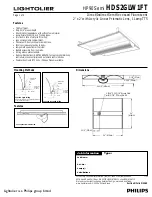 Предварительный просмотр 1 страницы Lightolier HDS2GLW1FT Specification