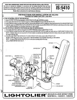 Предварительный просмотр 1 страницы Lightolier Helios 5410 Instructions For Installation