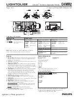 Предварительный просмотр 1 страницы Lightolier HID Adjustable Pinhole C4MR2 Specifications