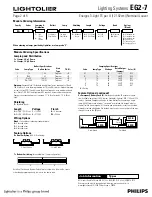 Предварительный просмотр 2 страницы Lightolier ighting Systems EG2-7 Specification Sheet