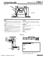 Lightolier Indoor Lighting CD12-1 Specifications предпросмотр