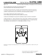 Предварительный просмотр 1 страницы Lightolier IS-CTS3_GRID Assembly And Installation Instructions