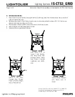 Предварительный просмотр 2 страницы Lightolier IS-CTS3_GRID Assembly And Installation Instructions