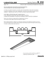 Lightolier IS-EC2 Assembly And Installation Instructions предпросмотр