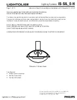 Предварительный просмотр 1 страницы Lightolier IS-SIL_E-H Instruction Sheet