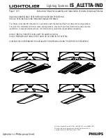 Предварительный просмотр 1 страницы Lightolier IS_ALETTA-IND Assembly And Installation Instructions