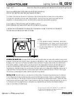 Lightolier IS_CD12 Instruction Sheet preview