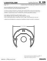 Предварительный просмотр 1 страницы Lightolier IS_CD5 Assembly And Installation Instructions Manual