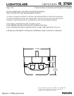 Lightolier IS_ST624 Specification Sheet предпросмотр