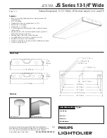 Preview for 1 page of Lightolier JS Series Specification