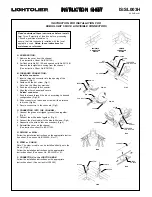 Lightolier KUBIK LIGHT 5 FACE Instructions For Installation preview