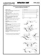 Lightolier KUBIK LIGHT LINEAR FLUORESCENT LUMINAIRE Instructions For Installation предпросмотр