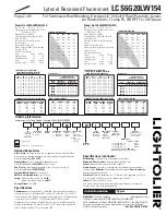 Preview for 2 page of Lightolier LCS6G20LW154 Specification