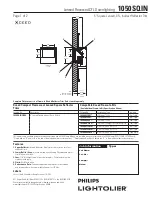 Предварительный просмотр 1 страницы Lightolier Lensed 1050SQIN Specification