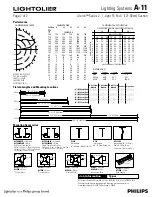 Предварительный просмотр 2 страницы Lightolier Lighting Systems A-11 Specification Sheet