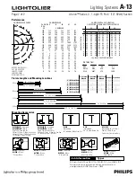 Предварительный просмотр 2 страницы Lightolier Lighting Systems A-13 Specification Sheet