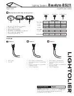 Предварительный просмотр 5 страницы Lightolier Lighting Systems Baselyte-BSL11 Specification Sheet