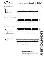 Предварительный просмотр 6 страницы Lightolier Lighting Systems Baselyte-BSL11 Specification Sheet