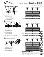 Предварительный просмотр 4 страницы Lightolier Lighting Systems Baselyte-BSL15 Specifications