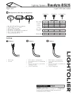 Предварительный просмотр 5 страницы Lightolier Lighting Systems Baselyte-BSL15 Specifications