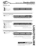 Предварительный просмотр 6 страницы Lightolier Lighting Systems Baselyte-BSL15 Specifications