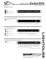 Preview for 6 page of Lightolier Lighting Systems Baselyte-BSL16 Specifications