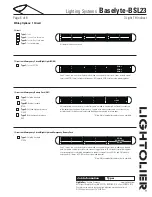 Preview for 6 page of Lightolier Lighting Systems Baselyte-BSL23 Specification Sheet