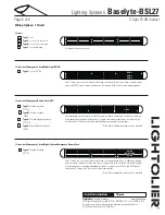 Предварительный просмотр 6 страницы Lightolier Lighting Systems Baselyte-BSL27 Specifications