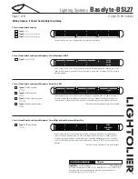 Предварительный просмотр 7 страницы Lightolier Lighting Systems Baselyte-BSL27 Specifications