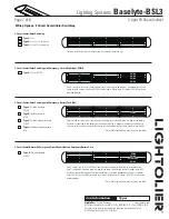 Предварительный просмотр 7 страницы Lightolier Lighting Systems Baselyte-BSL3 Specification Sheet