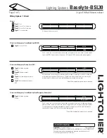 Предварительный просмотр 3 страницы Lightolier Lighting Systems Baselyte-BSL30 Specifications