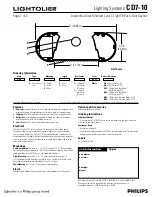 Lightolier Lighting Systems CD7-10 Specification Sheet preview