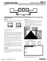 Lightolier Lighting Systems EC2-3 Specification Sheet preview