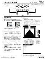 Lightolier Lighting Systems EC2-7 Specification Sheet предпросмотр