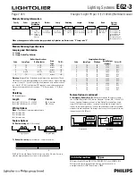 Preview for 2 page of Lightolier Lighting Systems EG2-3 Specification Sheet