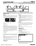 Lightolier Lighting Systems EG2-5 Specification Sheet предпросмотр