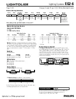 Preview for 2 page of Lightolier Lighting Systems EG2-6 Specification Sheet