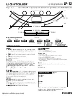 Предварительный просмотр 1 страницы Lightolier Lighting Systems LP-12 Specifications