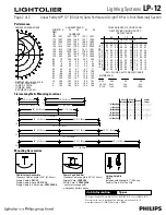 Предварительный просмотр 2 страницы Lightolier Lighting Systems LP-12 Specifications