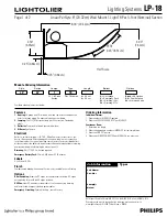 Предварительный просмотр 1 страницы Lightolier Lighting Systems LP-18 Specification Sheet