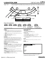 Lightolier Lighting Systems LP-5 Specification Sheet предпросмотр