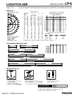 Предварительный просмотр 2 страницы Lightolier Lighting Systems LP-6 Specification Sheet