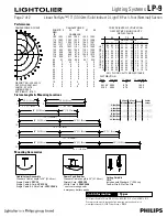 Предварительный просмотр 2 страницы Lightolier Lighting Systems LP-9 Specification Sheet