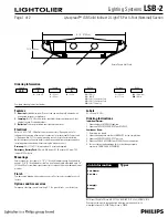 Предварительный просмотр 1 страницы Lightolier Lighting Systems LSB-2 Specification Sheet