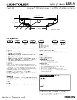 Предварительный просмотр 1 страницы Lightolier Lighting Systems LSB-9 Specification Sheet