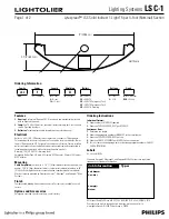 Предварительный просмотр 1 страницы Lightolier Lighting Systems LSC-1 Specification Sheet