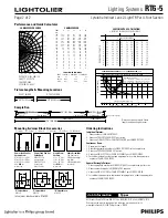 Предварительный просмотр 2 страницы Lightolier Lighting Systems RT6-5 Specification Sheet